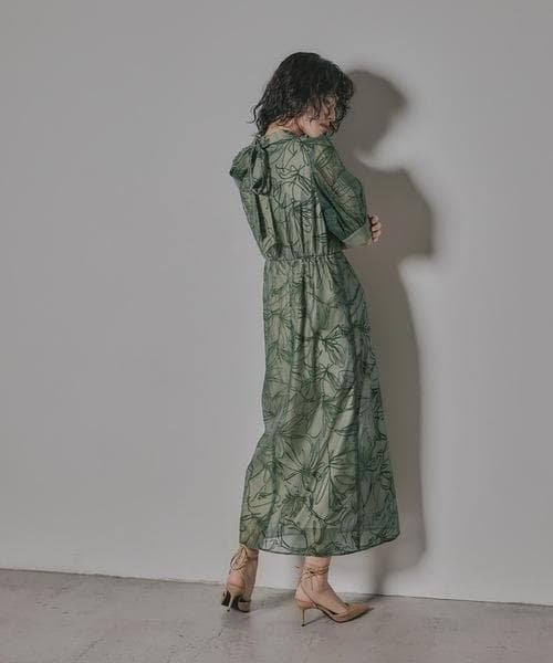 美品 niana ニアナ マキシ ドレス S 結婚式 オケージョン パーティー