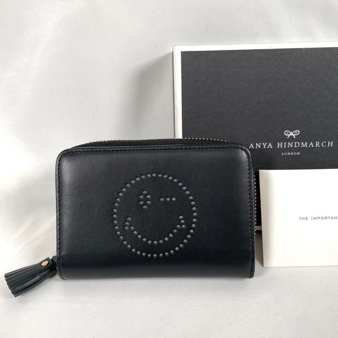 美品 ANYA HINDMARCH アニヤハインドマーチ 二つ折り財布 wink