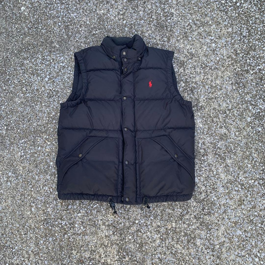 Polo Ralph Lauren ブラック ダウンベスト M