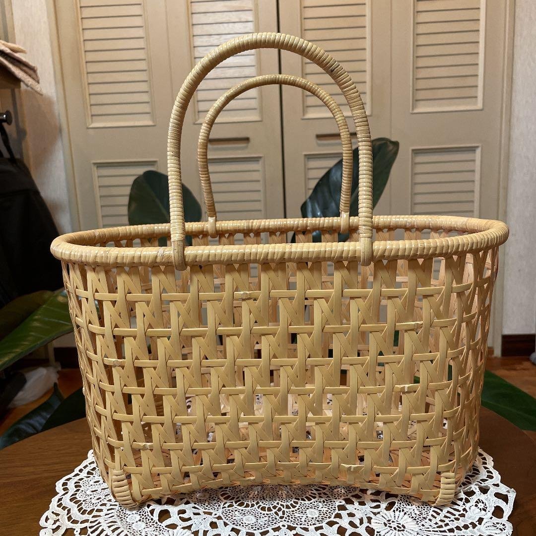 【未使用】♡ 大分県の竹細工籠