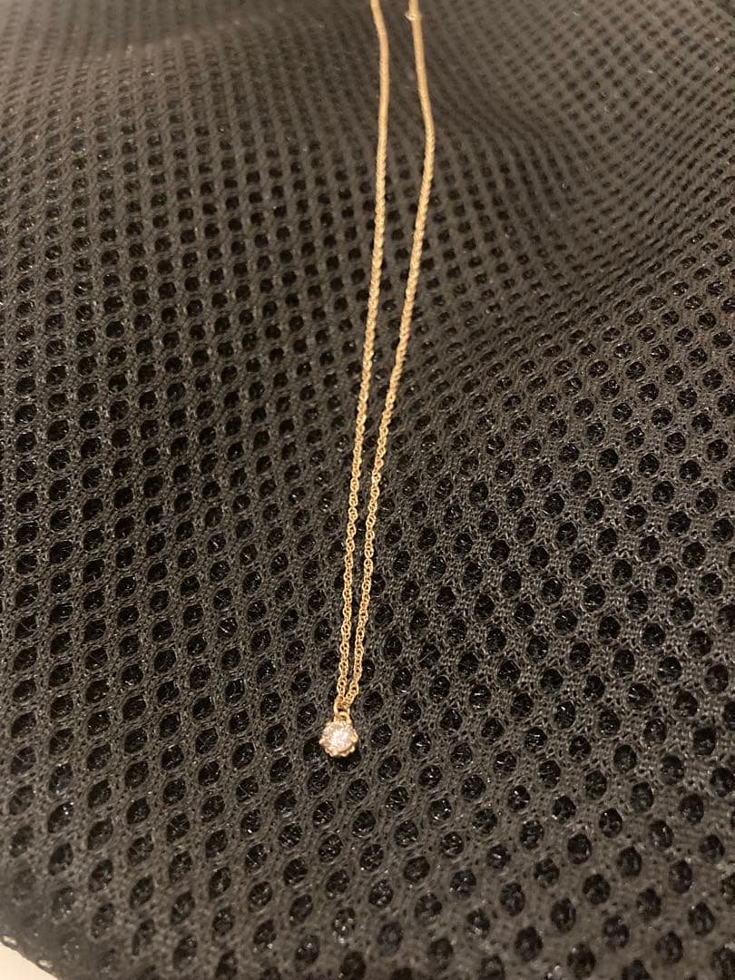 agete k18ネックレス0.1ct