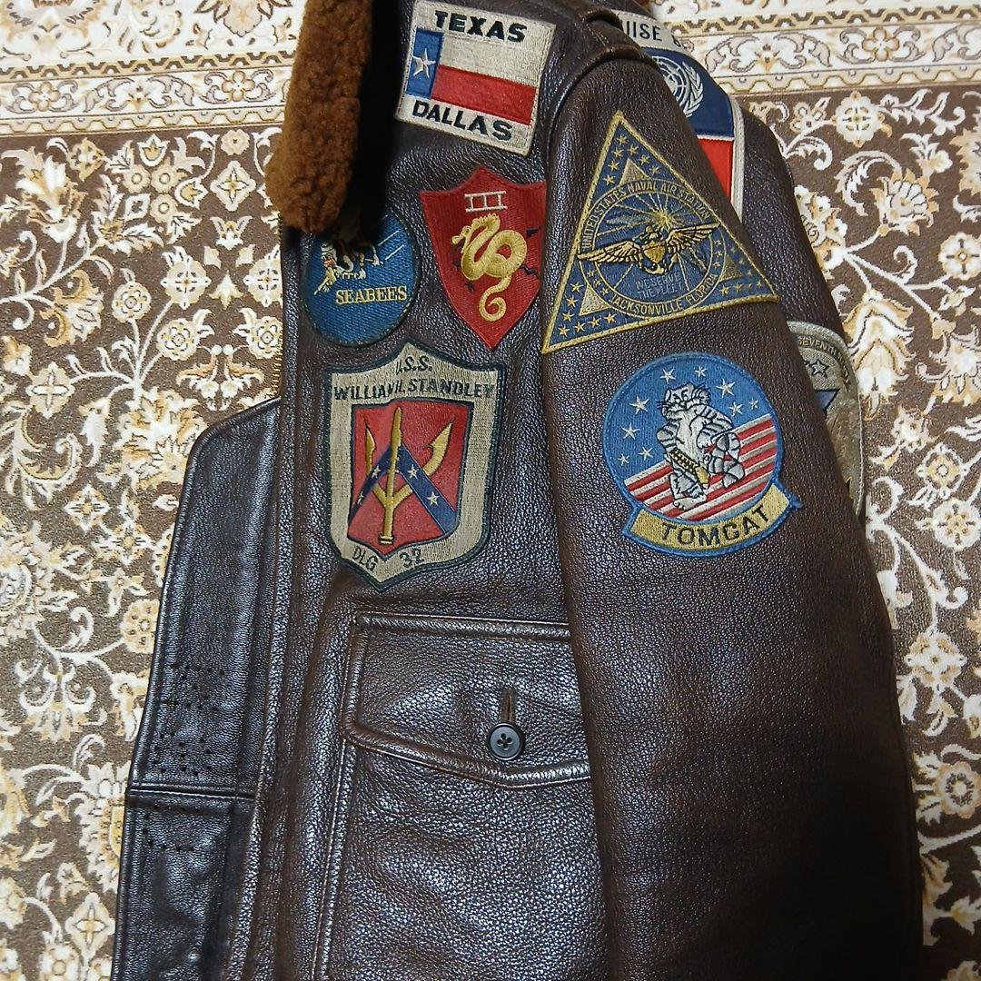 おぶ様 AVIREX トップガンレザージャケット