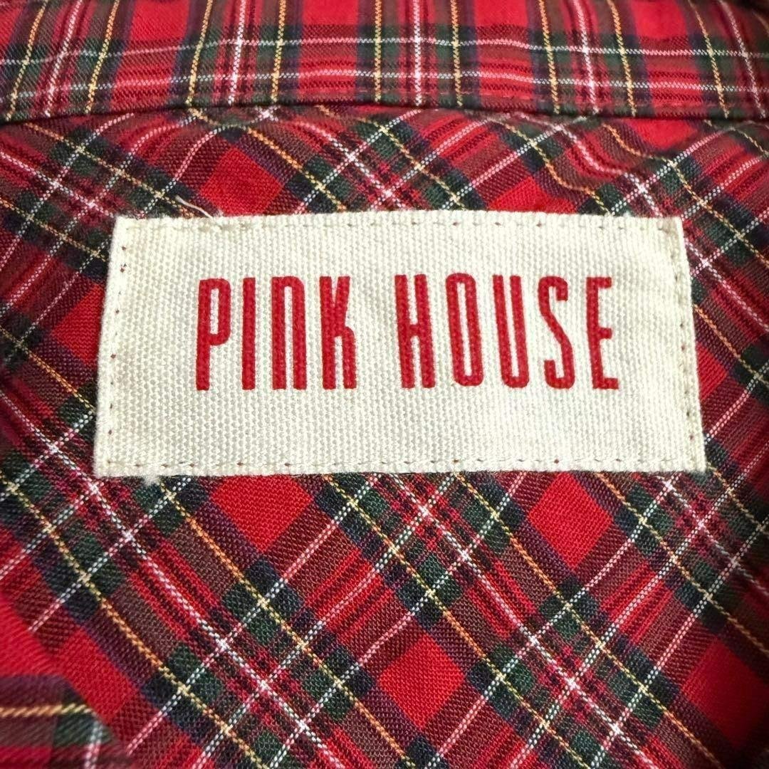 【極美品】PINK HOUSE ワンピース レッド タータンチェック 近年モデル