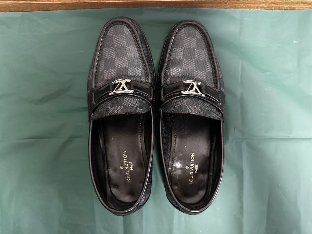 Louis Vuitton ブラック ダミエ ローファー【本日限定】