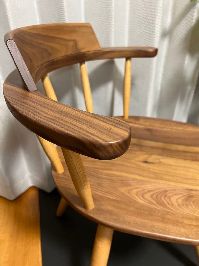 【Ｒ】ナガノインテリア ダイニングチェア DC341 回転椅子