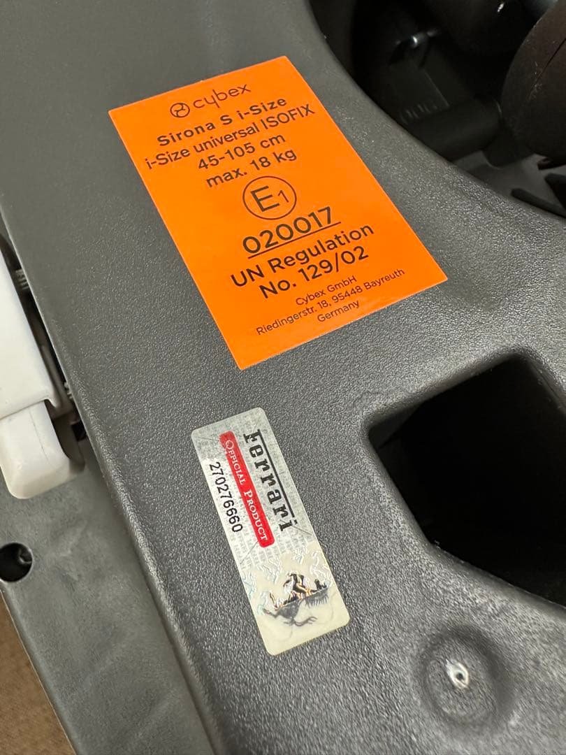 ② Cybex Sirona S i-Size Ferrari/Racing