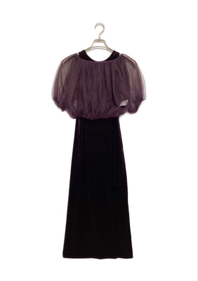 Ameri バルーンベールドレス パープル