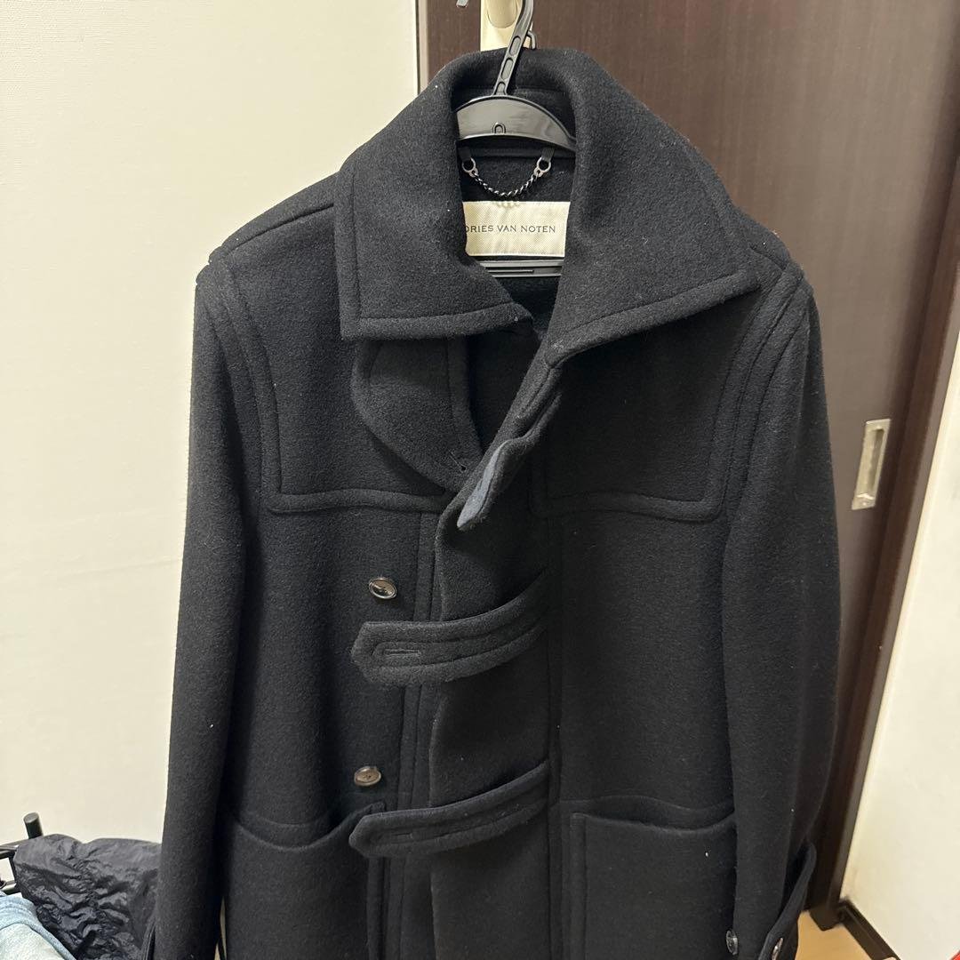 DRIES VAN NOTEN ブラック クロップドダッフルコート