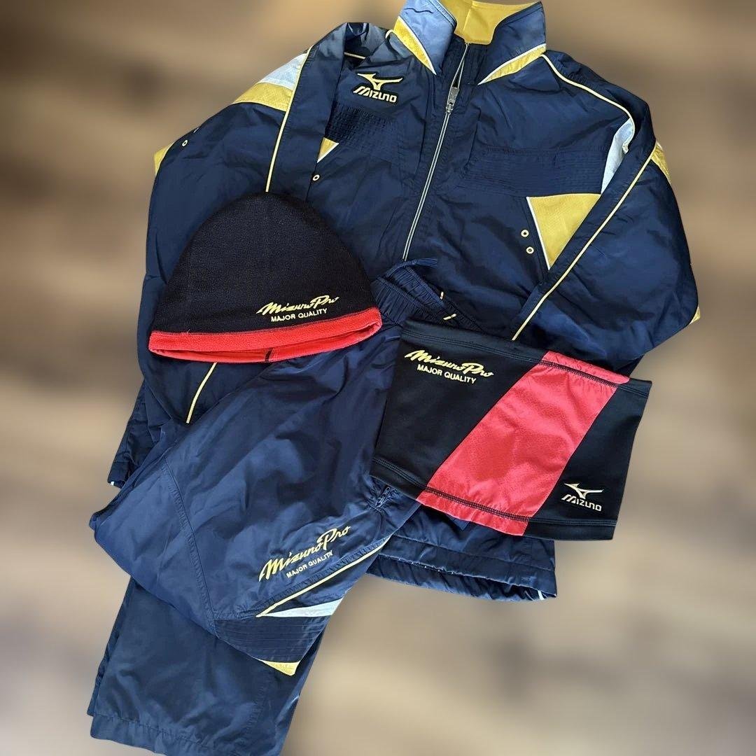 Mizuno Pro スポーツウェアセット ネイビー/イエロー