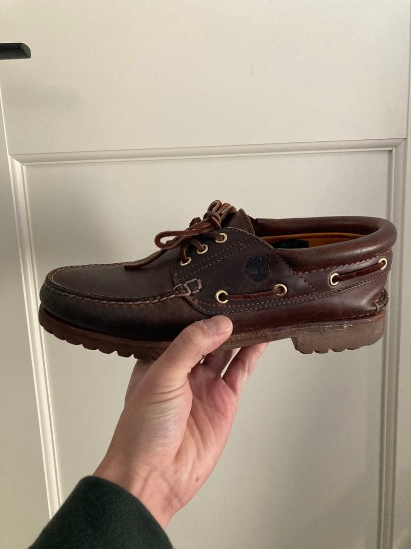 Timberland デッキシューズ 27.5cm 3eye ブラウン　モカシン