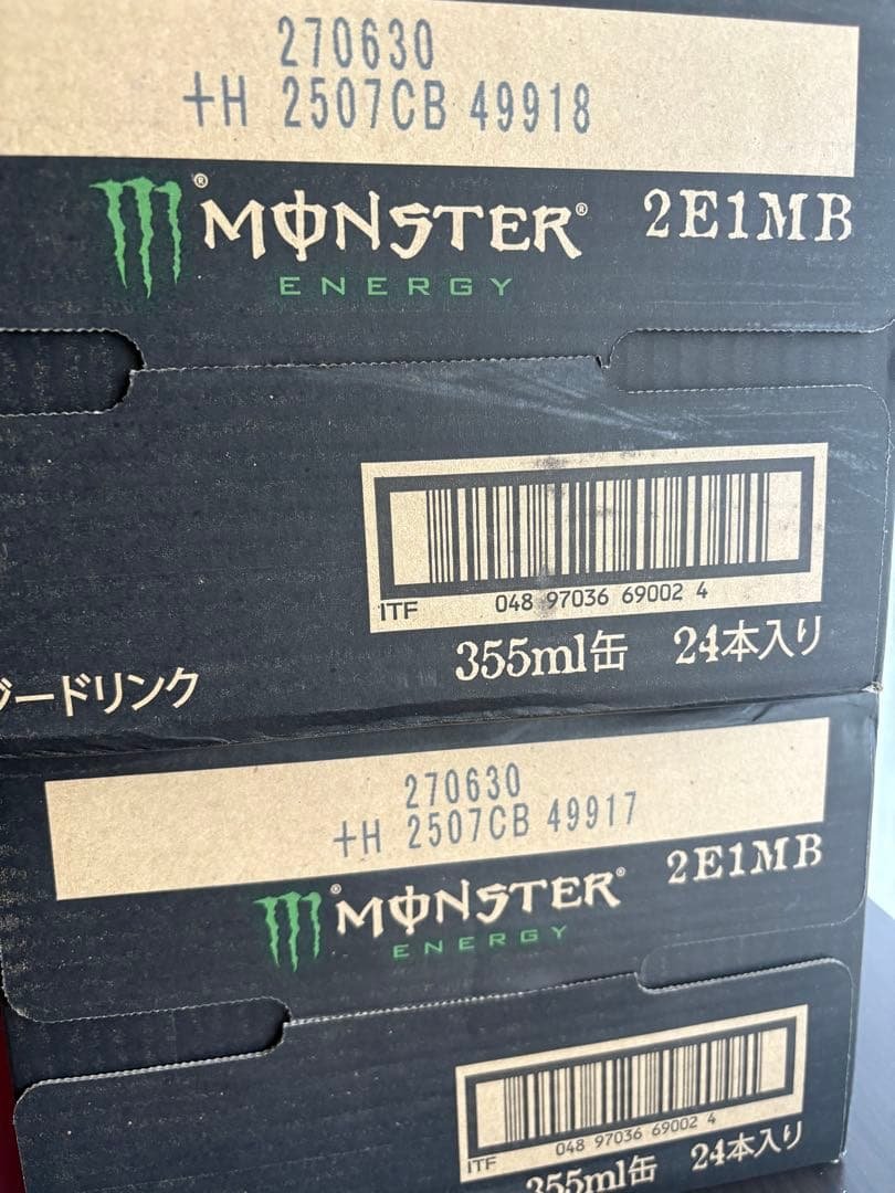 モンスターエナジー355ml 24本入り2ケース