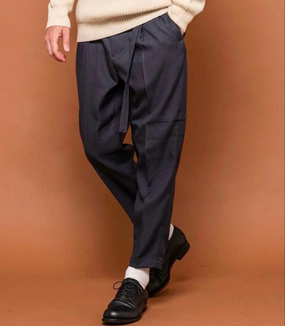 RETORO POLYESTER TWILLテーパード トラウザーパンツ