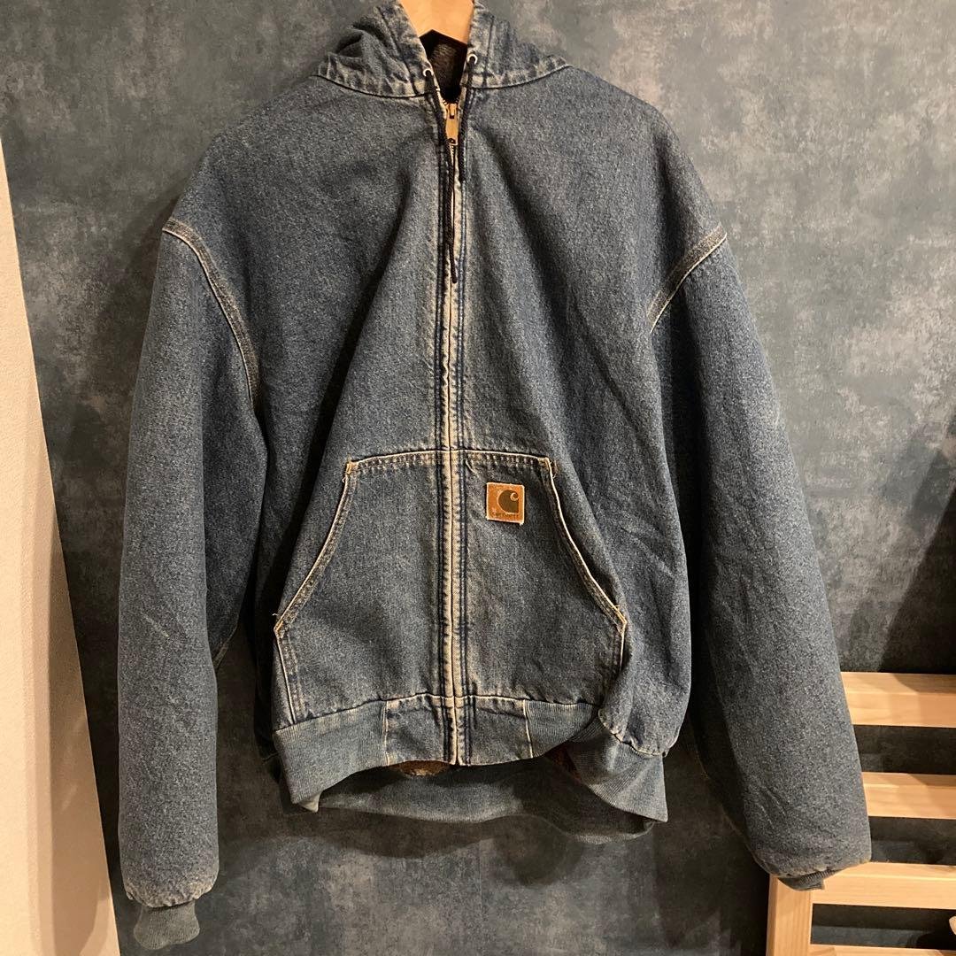 mania専用【希少】カーハートアクティブジャケット デニム J08 メキシコ製