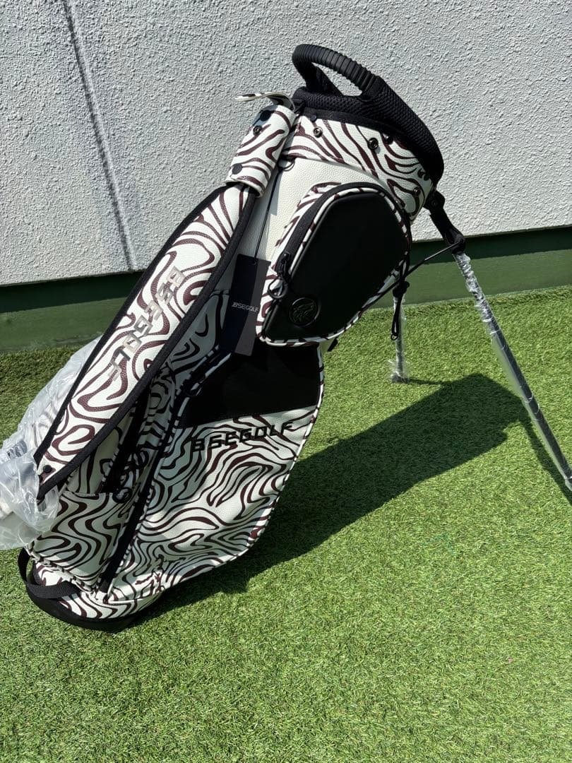 BSEGOLF スタンドキャディバッグ　新品　ゴルフバッグ　アニマル柄　ゼブラ柄