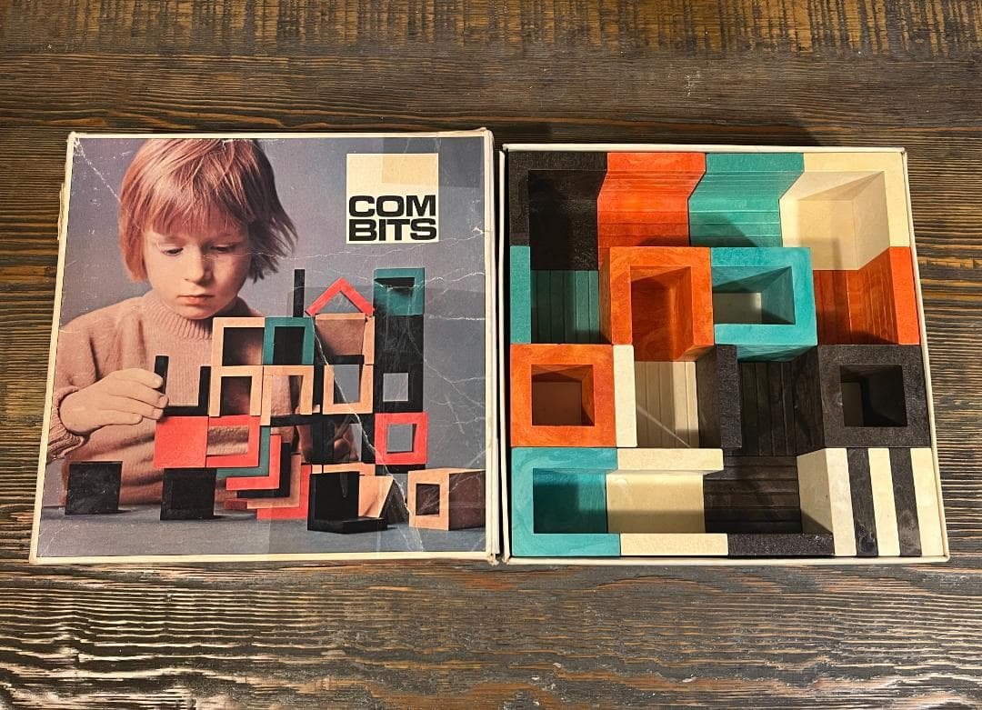 COM BITS 積み木 ビンテージ デンマーク製 知育玩具 北欧 オブジェ