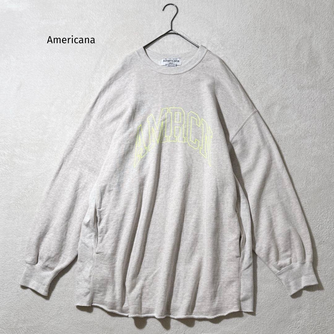 アメリカーナ　BIGロゴスウェット　プルオーバー　トレーナー　コットン　裏毛