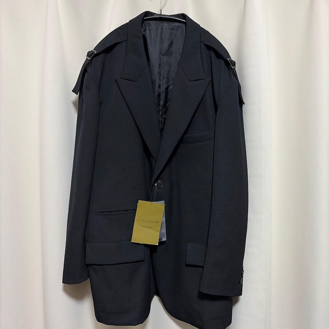 24AW Yohji Yamamoto 肩バックルジャケット