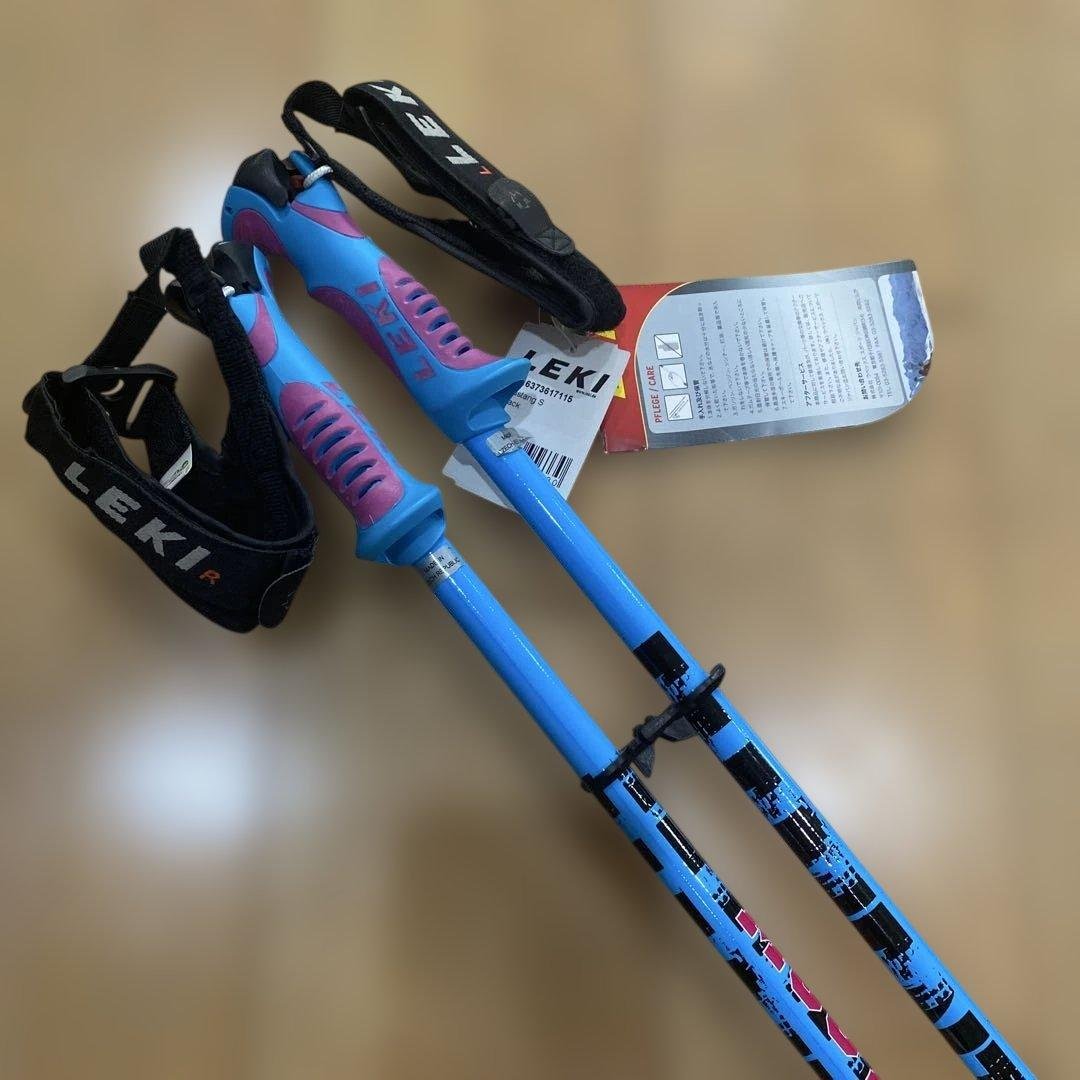 LEKI レキ スキーストック ブラック&ブルー 新品未使用