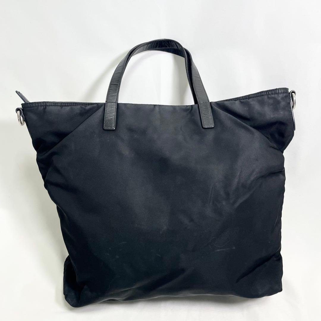 プラダ ナイロン 2way トートバッグ 三角ロゴ 金具 大容量 多機能 A4可