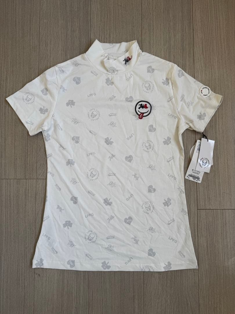 LPFG ウィメンズ オールオーバー 半袖モックネックシャツ新品