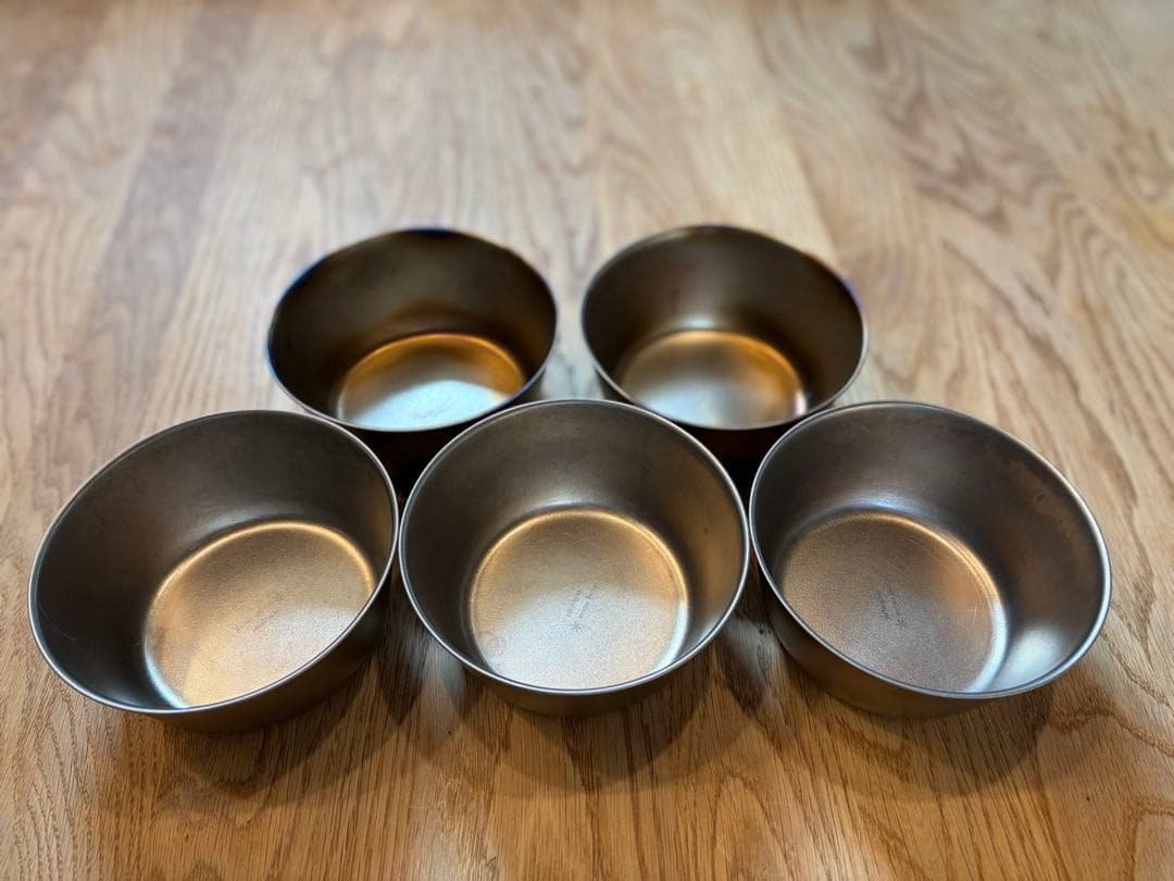 スノーピーク トレックチタンボウル プレート 5個セット