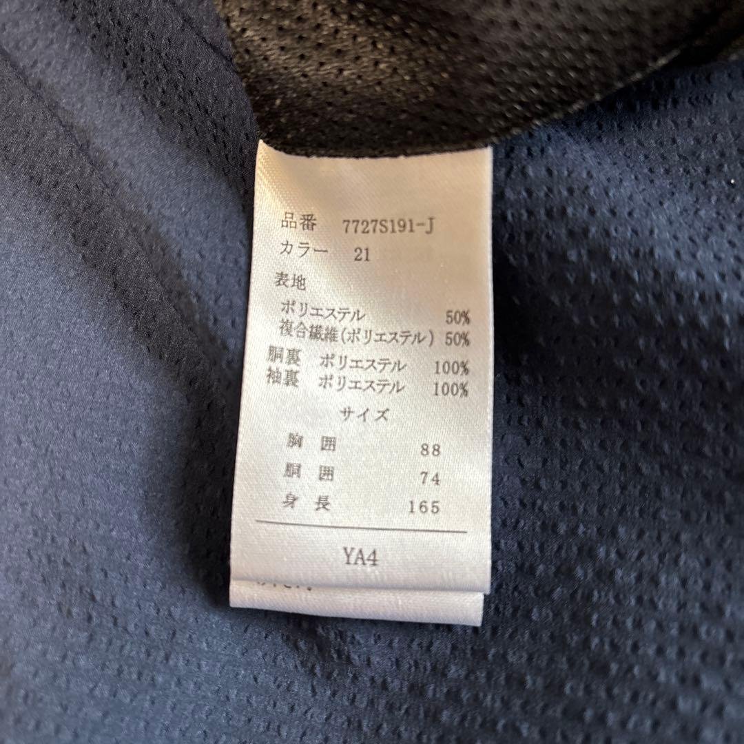 【美品】DESCENTE セットアップ スーツ ネイビーブルー YA4