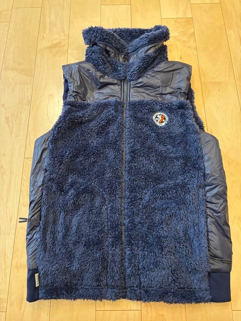 美品 PEARLY GATES フリース ボア ベスト パーリーゲイツ