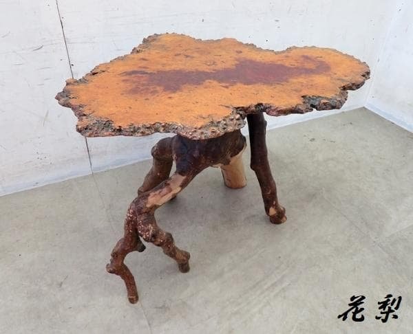 希少一点物■最高級■花梨■無垢一枚板■瘤杢■飾り棚■ディスプレイテーブル■