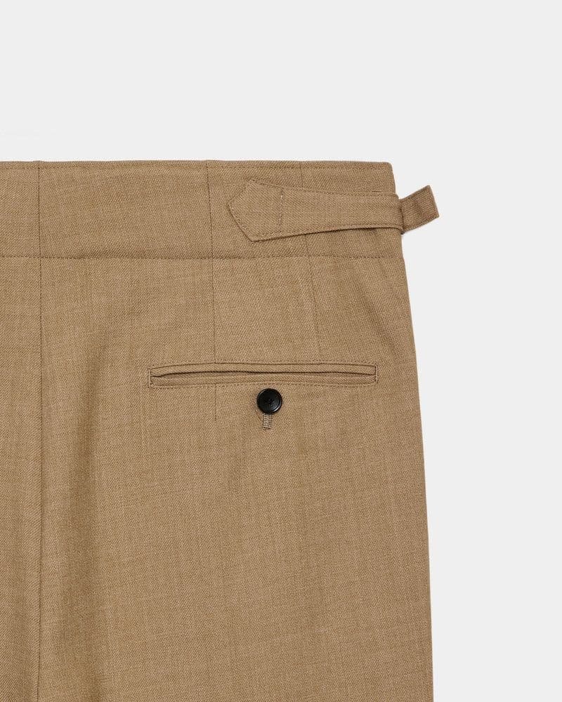 【新品未使用品】marka 2タックミリタリートラウザーズ ポリエステル ウール