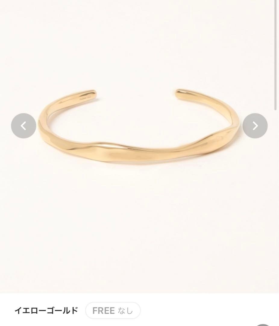 ジュエッテ　jouete バングル クラフト　ゴールド