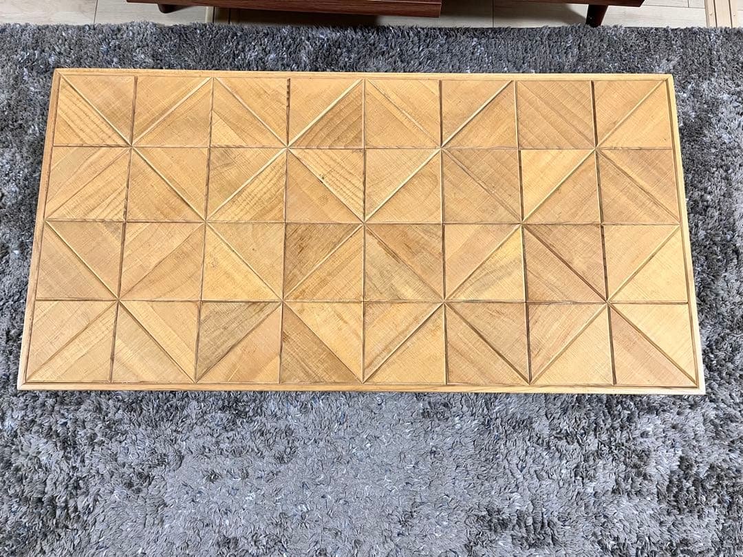 センターテーブル 90cm × 46cm 木製 スチール 黒