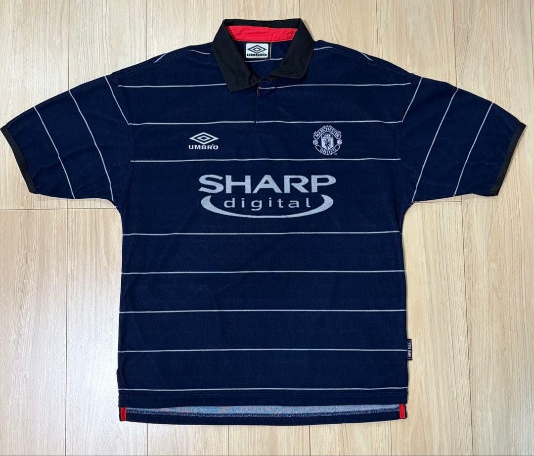 【美品】マンチェスター・ユナイテッド 99-00 アウェイ #7 ベッカム M