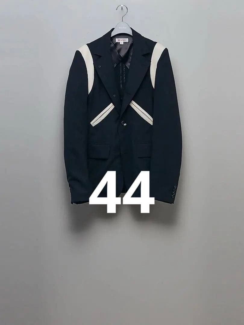 ジャケット・アウター MASU FUTURE LAYERED JACKET 44 BLACK