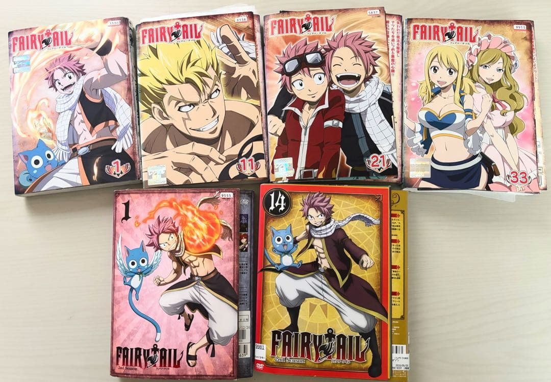 FAIRY TAIL DVD 1期、2期 全巻