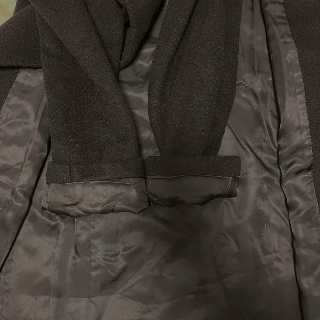 ANNE  II アンクライン　ロングコートカシミヤ100% 黒