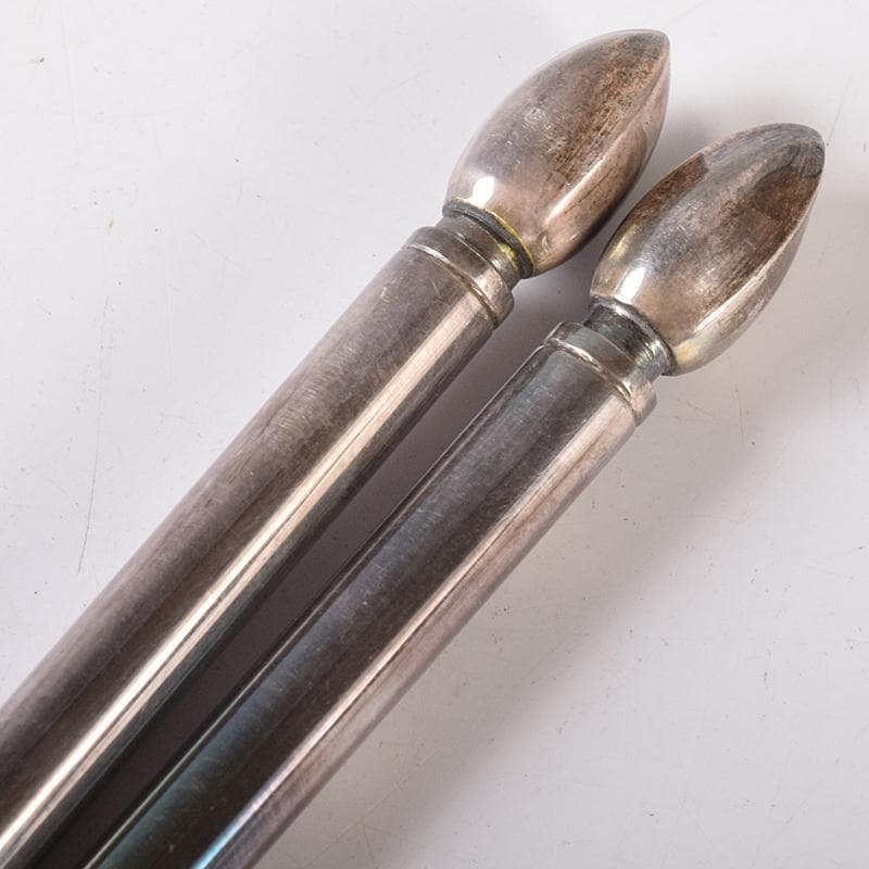 茶道具　銅製　中川浄益造　木の実火箸　約131g　共箱　D　R8367