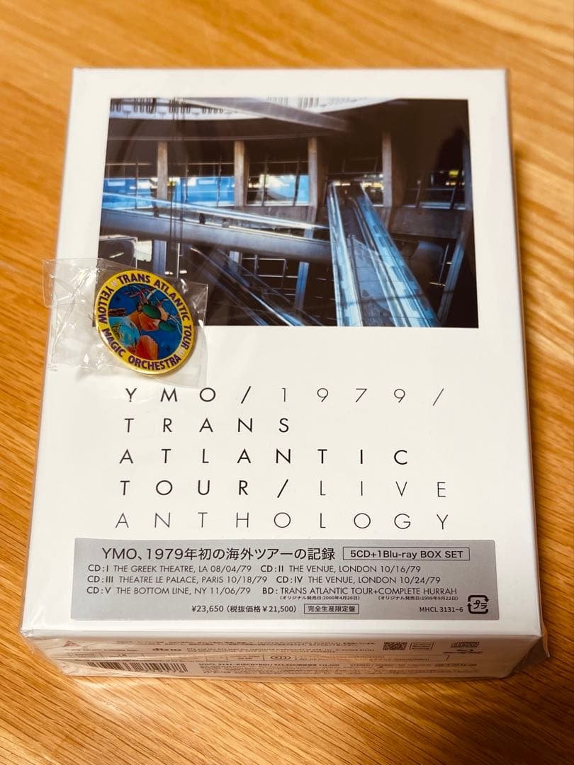 YMO 1979 TRANS ATLANTIC TOUR LIVE ピンバッジ付