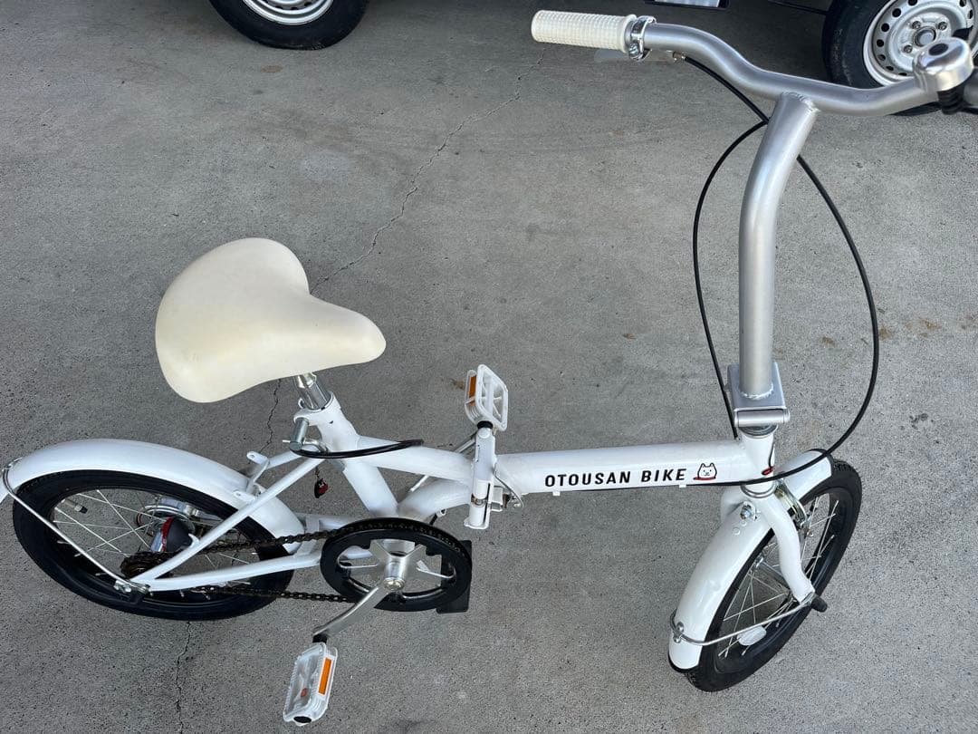 【送料込】折り畳み自転車 お父さんバイク ソフトバンクキャラクター