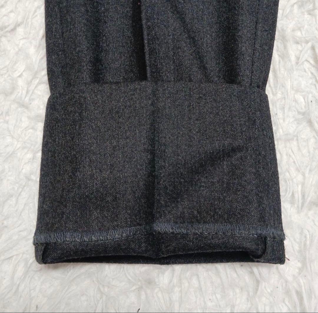 【極美品】グリーンレーベル　3ピーススーツ　イタリア　カノニコ　チャコール　44