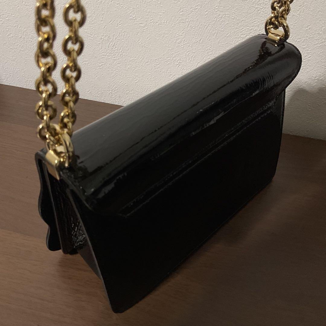 ☆開店セール☆レア品 美品 フルラ 1927 ロゴ ウェーブ レザー チェーン