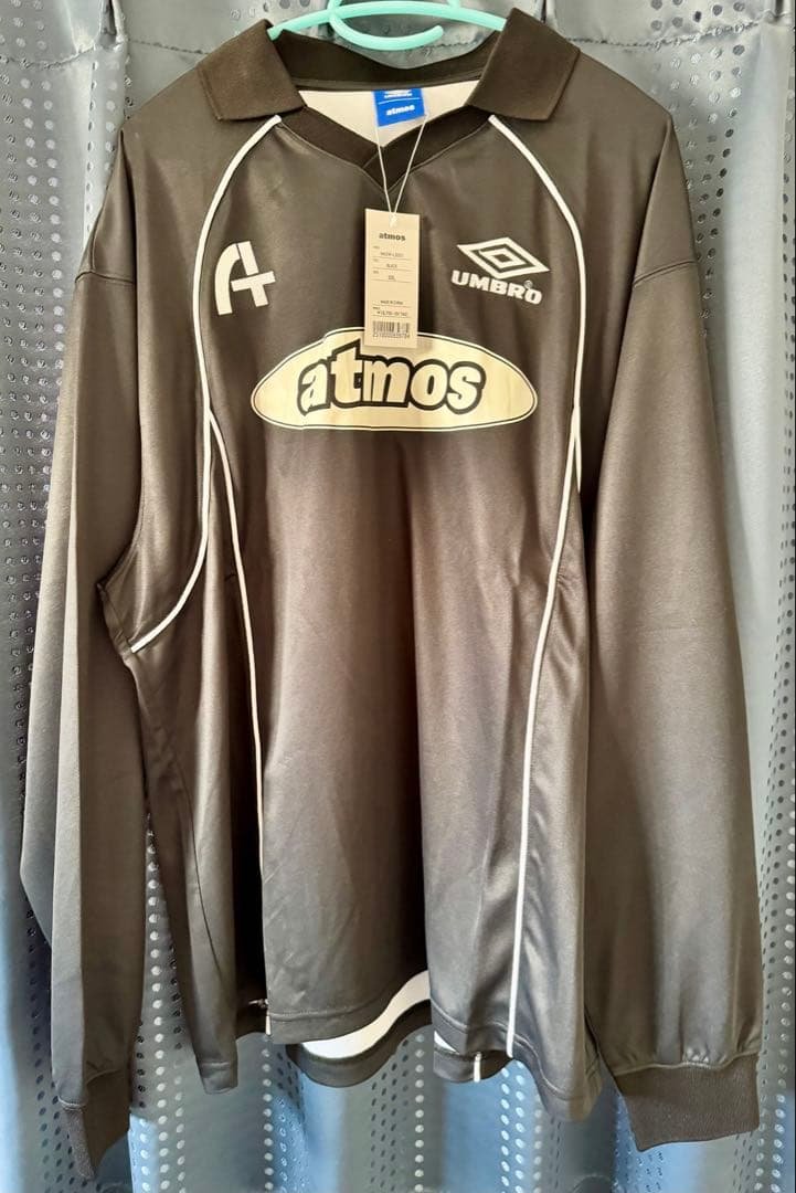 【新品】XXL UMBRO x atmos LS SOCCER JERSEY 黒