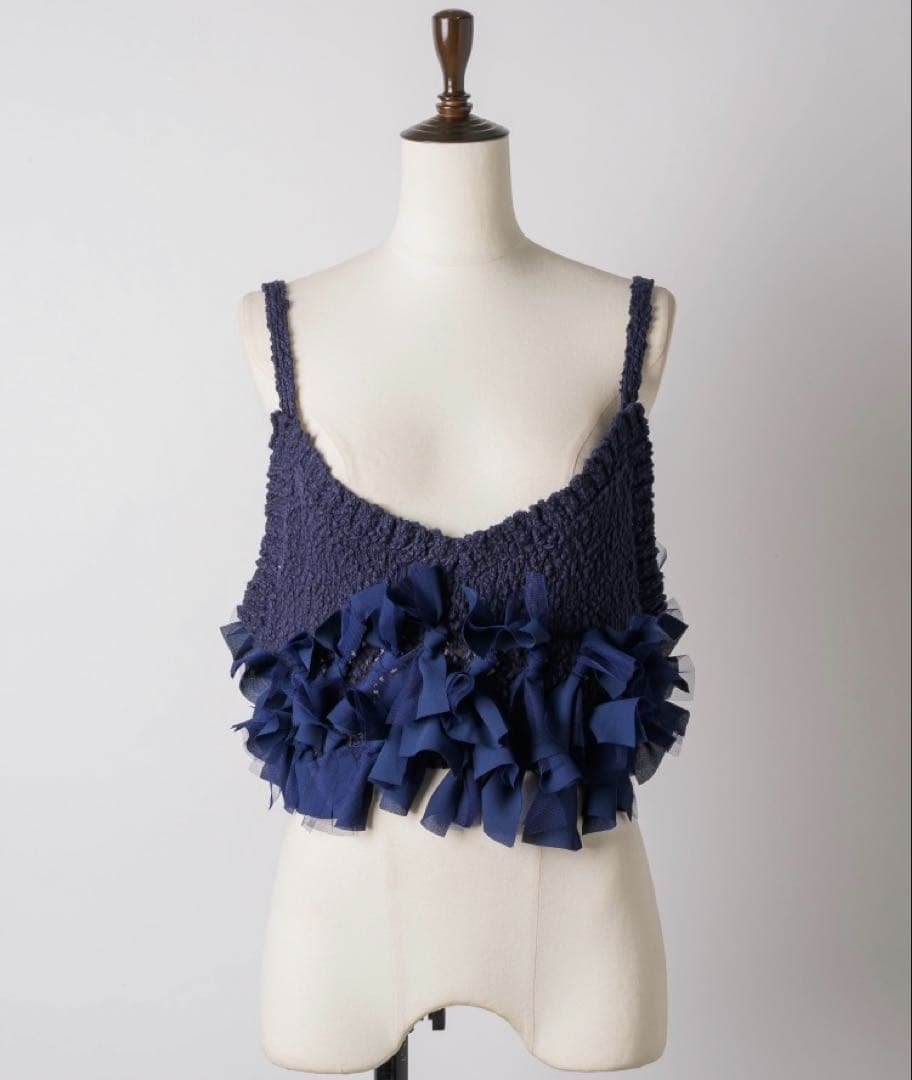 美品☆メニーリボンニットビスチェ☆J1U by LA BELLE ETUDE