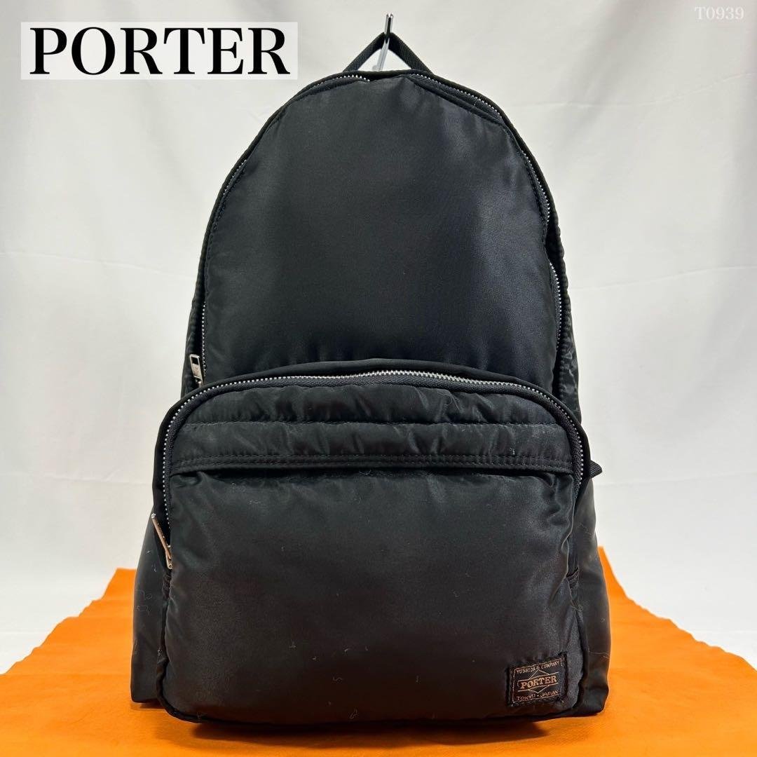 【美品】ポーター タンカー リュック ナイロン 肩掛け 黒 A4可 大容量