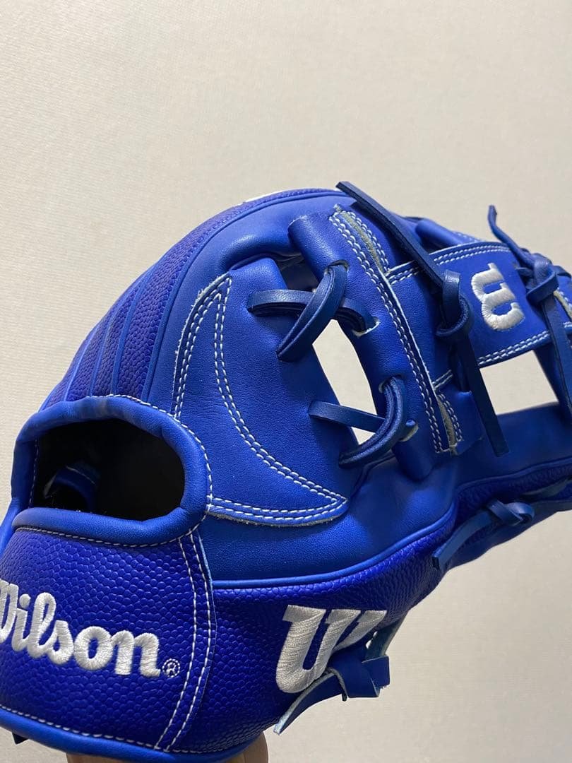 Wilson ウィルソン　内野手用　軟式グローブ 青　D-MAX