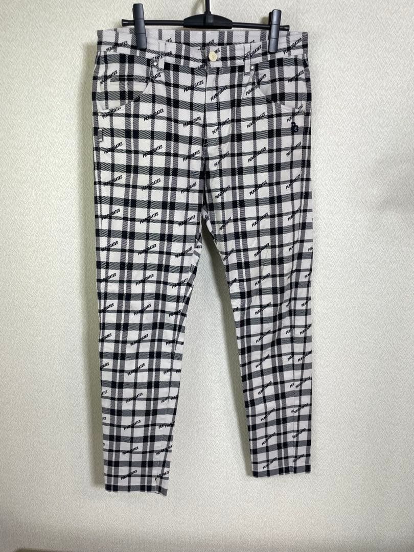 (美品）PEARLYGATESパーリーゲイツコットンポリエステルパンツ サイズ5