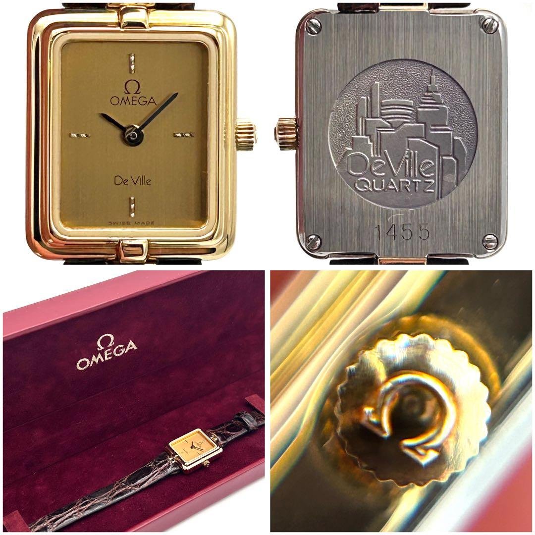 【極上美品】正規店購入 数回使用程度 専用ケースあり オメガ デヴィル クォーツ