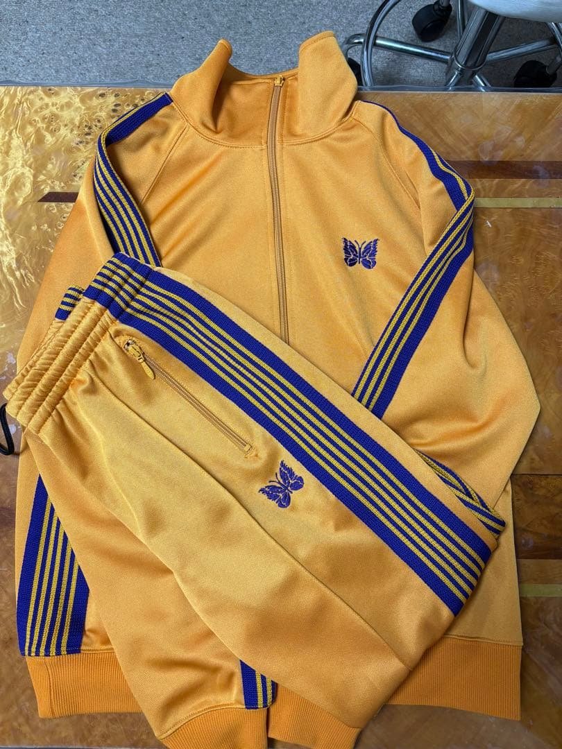 Needles マスタードオレンジ　セットアップ 上Ｍ　下XS ナロータイプ