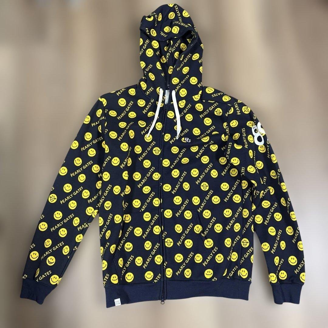 【美品】PEARLY GATES スマイリーフェイスパーカー サイズ6