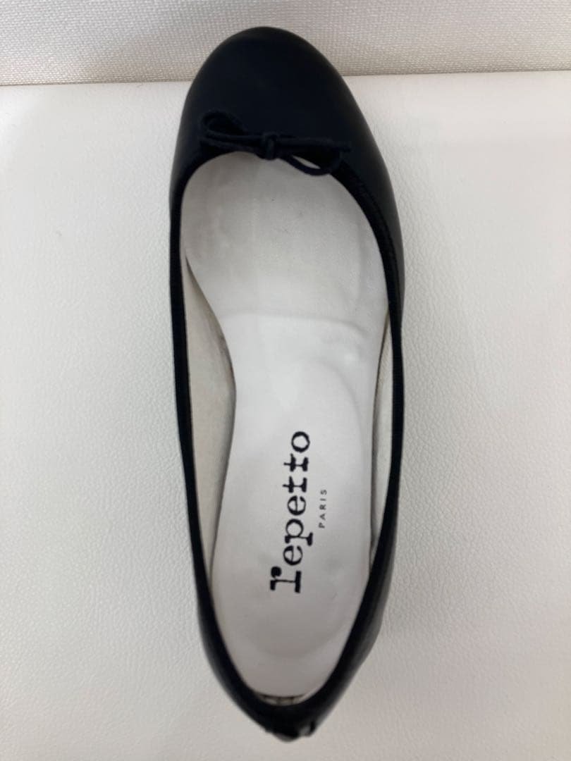 repetto リボン　バレエシューズ　太ヒール　黒　36
