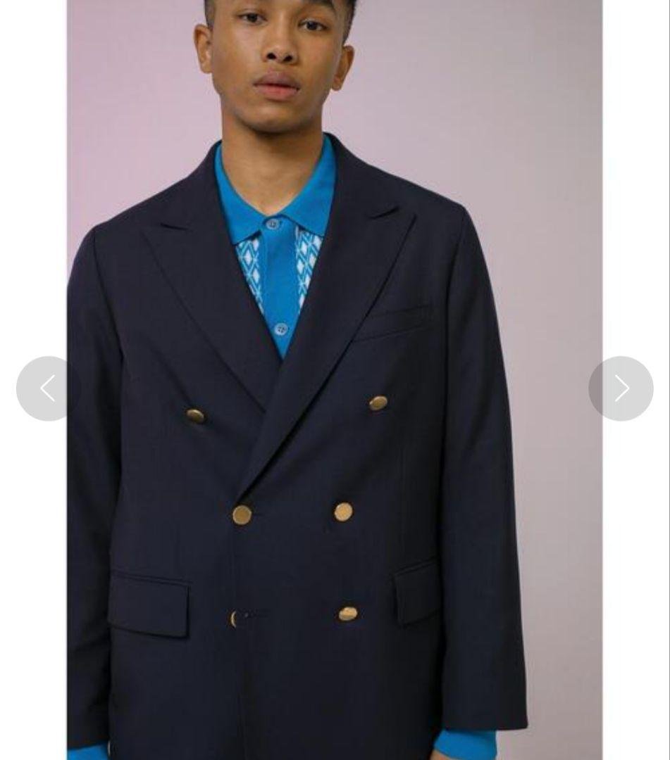 超高級★美品モンキータイム　紺ブレザー　金ボタン　ダブル　テーラードジャケット